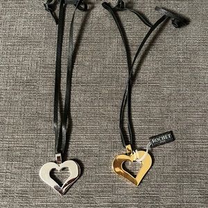 Silver/Gold Large Heart Pendant